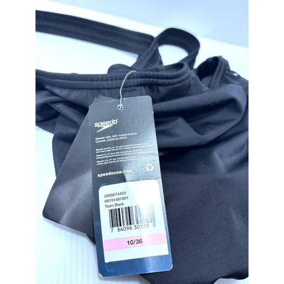 Speedo Women's Super ProLT One Piece Swimsuit Black Size 10 US 36 EU Durable Pro - Picture 3 of 12